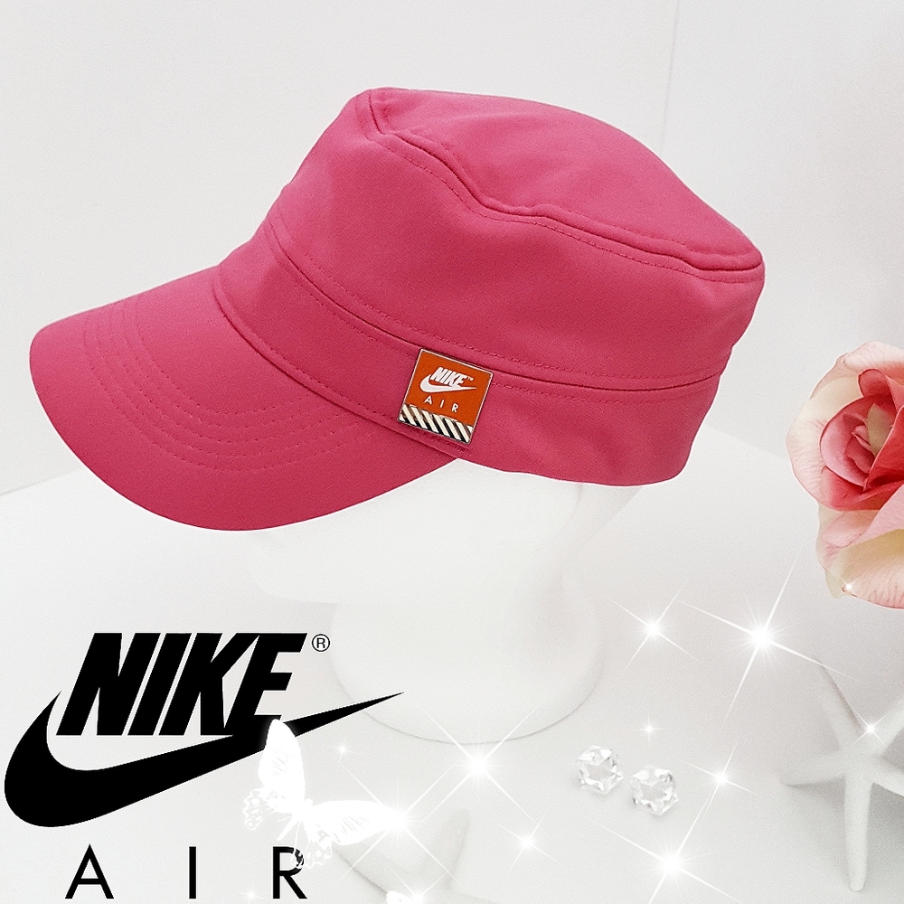 90's-Y2K Nike Air Hat🌸Vintage Pink Padded Brim Cap